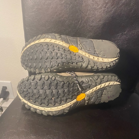 MERRELL J75023 Men’s Grey Leather Pivot Lace Sport  Concrete Hiking Boots Size 8 - Picture 5 of 11